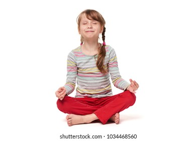 Little Girl Sitting On Floor Crossed Stock Photo 1034468560 | Shutterstock