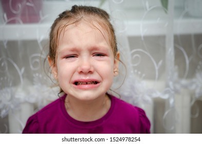 Little Girl Sitting On Floor She Stock Photo 1524978254 | Shutterstock