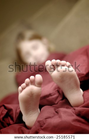 Quickly answered little girl sleeping in bed feet opinion Think, little girl sleeping in bed feet