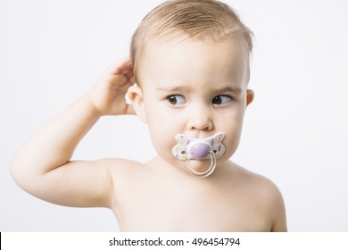 Little Girl with soother