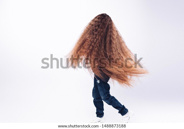 Little Girl Spinning Around Very Long Stock Photo Edit Now