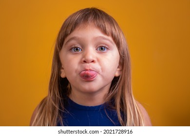 Little Girl Sticking Out Her Tongue Stock Photo 2021728916 | Shutterstock