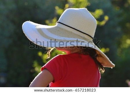 Similar – Image, Stock Photo Mary with a hat Lifestyle