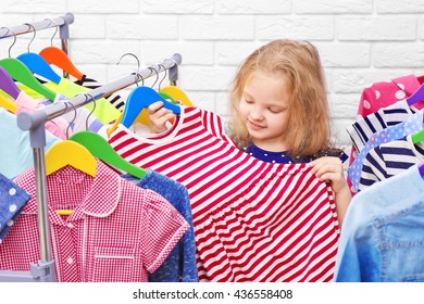 Little Girl Trying On New Dress Stock Photo 436558408 | Shutterstock