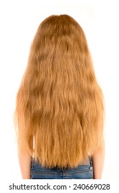 A Little Girl With Very Long Hair.