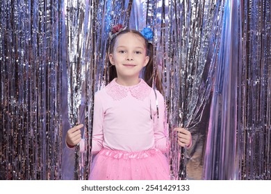 A little girl waiting for Christmas gifts, New Year's magic. - Powered by Shutterstock