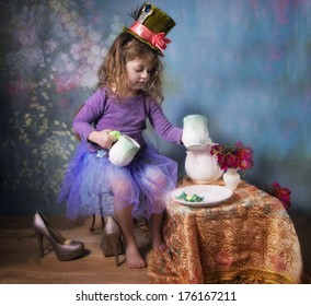 A Little Girl's Tea Party