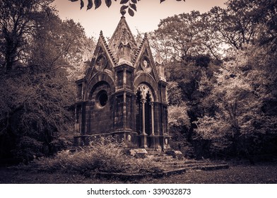 Little Gothic Church In The Woods.