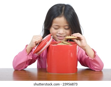 A Little Hand Reaching Into The Cookie Jar.