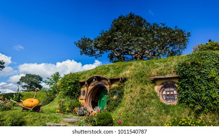 In Little Hobbit Town, Matamata New Zealand