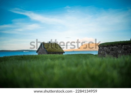 Similar – Foto Bild Traum. Hütte. Norwegen. Mitternachtssonne