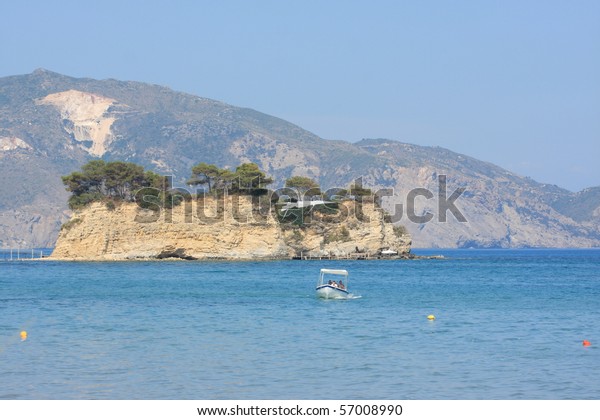 Little island Cameo with footbridge Laganas
Zakynthos island