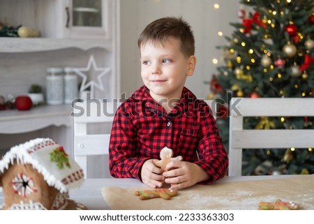 Similar – Foto Bild Zwillinge bereiten Weihnachtsplätzchen in der Festtagsküche vor