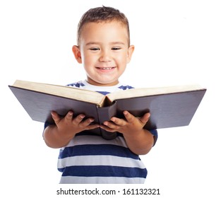 Little Kid Holding Big Book On Stock Photo 161132321 | Shutterstock