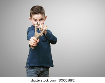 Little Kid Using Slingshot Stock Photo 300385892 | Shutterstock