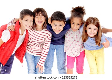 Little Kids Isolated White Stock Photo 223585273 | Shutterstock