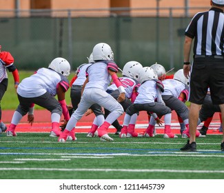 Little Kids Playing Tackle Football