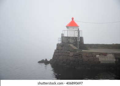 Little Lighthouse In Thick Fog