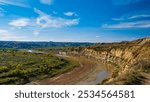 Little Missouri River in Theodore National Park in North Dakota