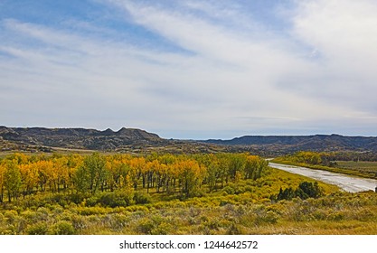 Little Missouri River Valley In North Dakota