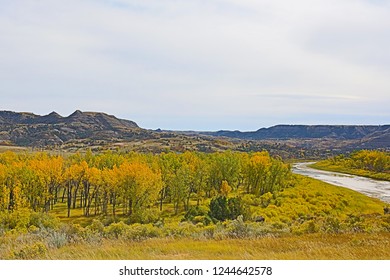 Little Missouri River Valley In North Dakota