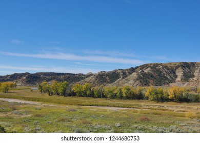 Little Missouri River Valley In North Dakota