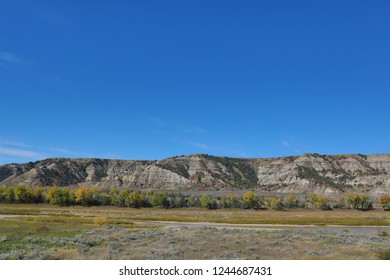 Little Missouri River Valley In North Dakota