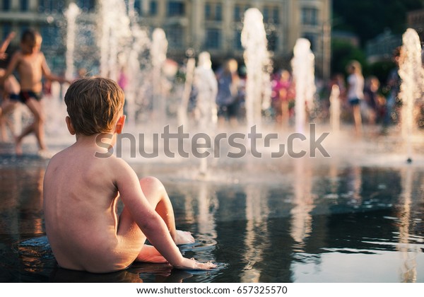 Naked Children Boy