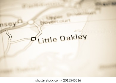 Little Oakley on a geographical map of UK