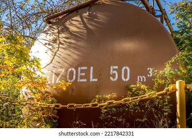 A Little Overgrown Fuel Oil Tank