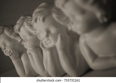 little porcelain puppets