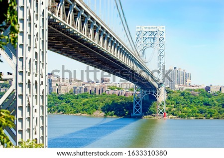 Image, Stock Photo george washington bridge, nyc