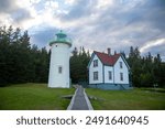 Little River Lighthouse in Cutler, Maine.