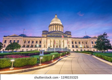 Little Rock, Arkansas, USA At The State Capitol.