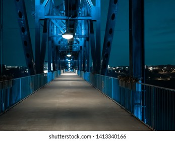 Little Rock Bridge At Night 