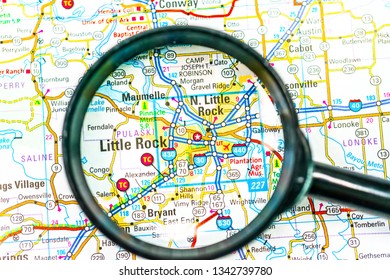 Little Rock On Map Stock Photo 1342739780 | Shutterstock