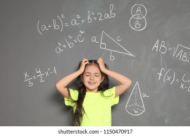 Little School Child Mathematical Formulas On Stock Photo 1150470917 