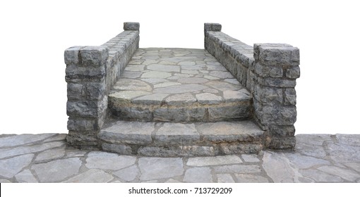 Little Stone Laying Bridge With Steps