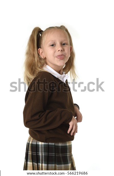 First time tongue pigtails schoolgirl