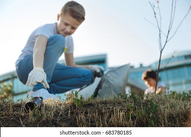 Little Teenager Doing Good For His Town