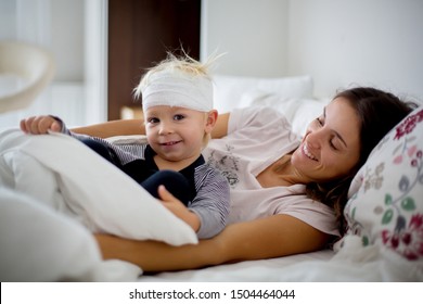 Little Toddler Boy Head Injury Lying Stock Photo (Edit Now) 1504464044