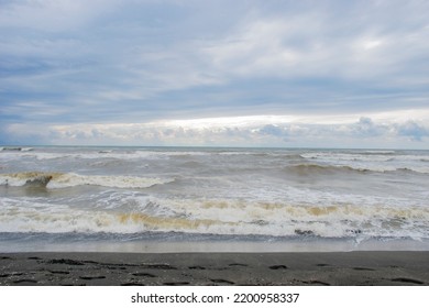 Little Waves On The Pacific Ocean Beach