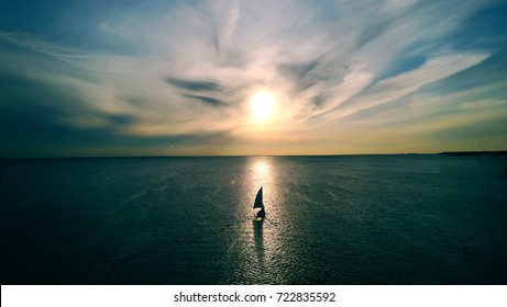 Sailboat Sunrise High Res Stock Images Shutterstock