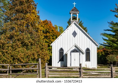 Little White Church By Side Road Stock Photo 1536723413 Shutterstock   Little White Church By Side 260nw 1536723413 