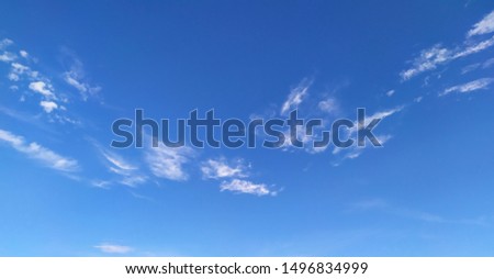 Little white clouds and blue skies 商業照片 © 