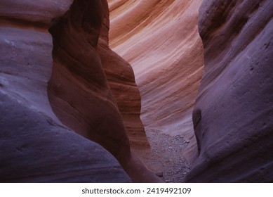 Little Wild Horse Canyon cuts through millions of years of geologic history in a series of narrow passages, or slot canyons, in South Central Utah.
