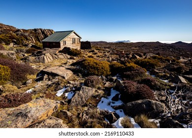 Little Wood House In A Rocky Landscape At Ben Lomond National Park In Tasmania  Australia 