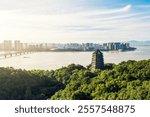 Liuhe Pagoda by the Qiantang River in Hangzhou Zhejiang Province China