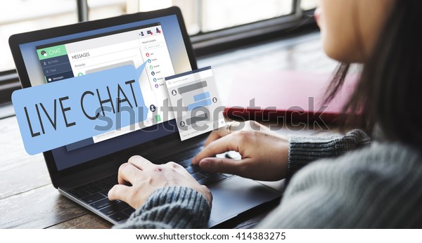 Live Chat\
Chatting Communication Digital Web\
Concept