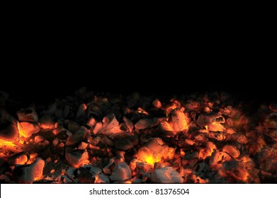 Live Coals With Black Background - Powered by Shutterstock